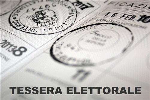 Tessere elettorali - Referendum 22 - 23 marzo 2026